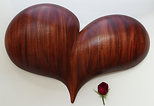 Rapturous Heart Wall Sculpture by Mark Levin (Wood Wall Sculpture)