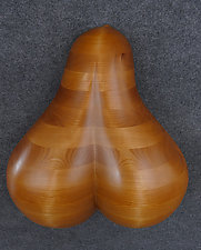 Bellmer Pear Wall Sculpture by Mark Levin (Wood Wall Sculpture)