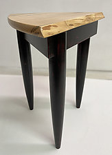 Ambrosia Tripod Table by Peter F. Dellert (Wood Side & Pedestal Table)