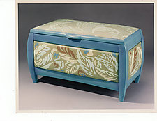 Blue Blanket Chest by Peter F. Dellert (Wood Chest)