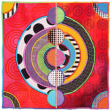Circles No. 37 by Michele Hardy (Fiber Wall Hanging)