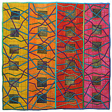 Geoforms Fractures No.12 by Michele Hardy (Fiber Wall Hanging)