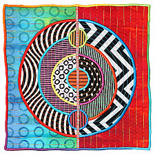 Circles No.44 by Michele Hardy (Fiber Wall Hanging)