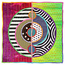 Circles No.43 by Michele Hardy (Fiber Wall Hanging)