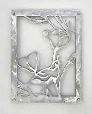 Lilies and Quail by Marsh Scott (Metal Wall Sculpture)