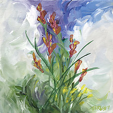 Color in the Grass by Marsh Scott (Acrylic Painting)