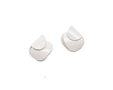 Tri-Fold Clip Earrings by Ashley Buchanan (Brass Earrings)