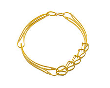 Side Chain Combo Necklace by Ashley Buchanan (Brass Necklace)
