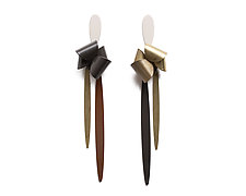 Asymmetrical MAX Folds with Drops 02 by Ashley Buchanan (Brass Earrings)