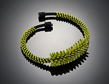 Chartreuse Necklace by Carole Grisham (Beaded Necklace)