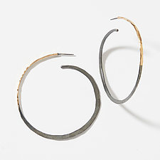 Classic Hoops by Leia Zumbro (Gold & Silver Earrings)