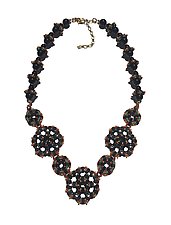 Tila Medallion Necklace by Kathy King (Beaded Necklace)