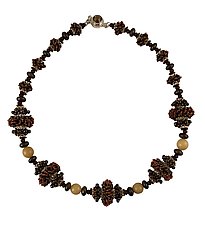 Toffee Necklace by Kathy King (Beaded Necklace)