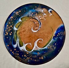 Wave Disk by Cynthia Miller (Art Glass Wall Sculpture)