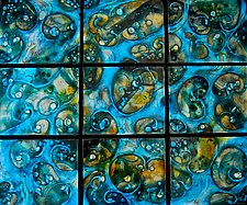 Above and Below by Cynthia Miller (Art Glass Wall Sculpture)