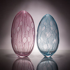 Neroli Series: Blue and Pink by Andrew Iannazzi (Art Glass Sculpture)