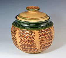 Deep Textured Cookie Jar by Tom Neugebauer (Ceramic Cookie Jar)