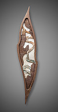 Water Serpent by Aaron Laux (Wood Wall Sculpture)