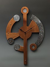 Quality Time Centerpiece Clock by Jacob Rogers Art (Metal Wall Clock)