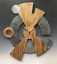 Norther Summer Centerpiece Clock by Evy Rogers and Joe  Jacob (Wood and Metal Clock)