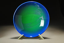 Blue Green Fruit Bowl by Michael Kifer (Ceramic Bowl)