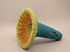 Springtime Sea Anemone Bloom by Joh Ricci (Fiber Sculpture)