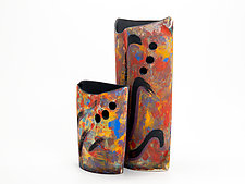 Pair of Threes by Jean Elton (Ceramic Vase)