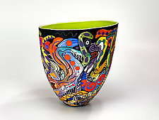 Urban Labyrinth by Jean Elton (Ceramic Vase)