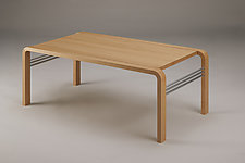 CURVEiture Wood Coffee Table II by Carol Jackson (Wood Coffee Table)