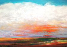Across the Prairie by Mary Johnston (Oil Painting)