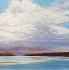 Clouds Over the Channel by Mary Johnston (Oil Painting)
