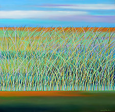 The Reeds Underwater 4-24 by Mary Johnston (Oil Painting)
