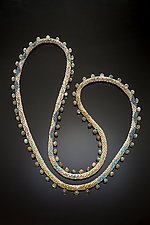 Sea Serpent Labradorite Beaded Necklace by Julie Long Gallegos (Beaded Necklace)