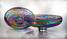 Rainbowl Contemporary by Marc VandenBerg (Art Glass Bowl)