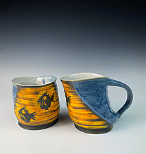 Piranha Paranoia Mug by Thomas Harris (Ceramic Mug)