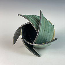 Sea Green Ikebana by Thomas Harris (Ceramic Vase)
