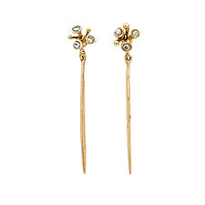 Blossom Needle Bronze Earring by Julie Cohn (Bronze Earrings)