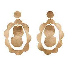 Scallop Mobile Bronze Earrings by Julie Cohn (Bronze Earrings)