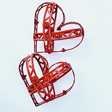 Baby Love Stay Strong Heart by Barbara Gilhooly (Metal Wall Sculpture)