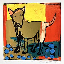 Pup With All the Balls by Barbara Gilhooly (Giclee Print)