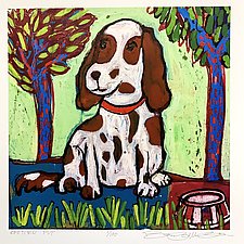 Spotted Pup by Barbara Gilhooly (Giclee Print)