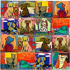 Sixteen Pups by Barbara Gilhooly (Giclee Print)