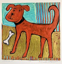 Standing Tall Pup by Barbara Gilhooly (Giclee Print)