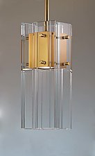 Cubic Pendant by Sidney Hutter (Art Glass Pendant Lamp)