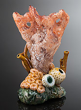 Ocean's Deep by Treg Silkwood (Art Glass Sculpture)