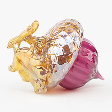 Jewel Acorns by Treg Silkwood (Art Glass Sculpture)