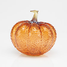 Gem Tone Pumpkins by Treg  Silkwood (Art Glass Sculpture)