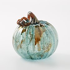 Seafoam Surreal Pumpkins by Leonoff Art Glass (Art Glass Sculpture)