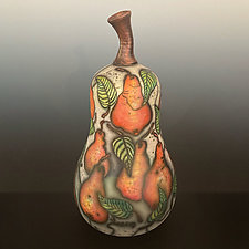 Pear Vase by Kate & Will Jacobson (Ceramic Sculpture)