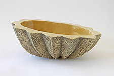 Small Oval XIV by Emil Yanos (Ceramic Bowl)